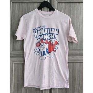 Retro Inspired Hawaiian Punch Mens Tee Shirt Medium Light Pink